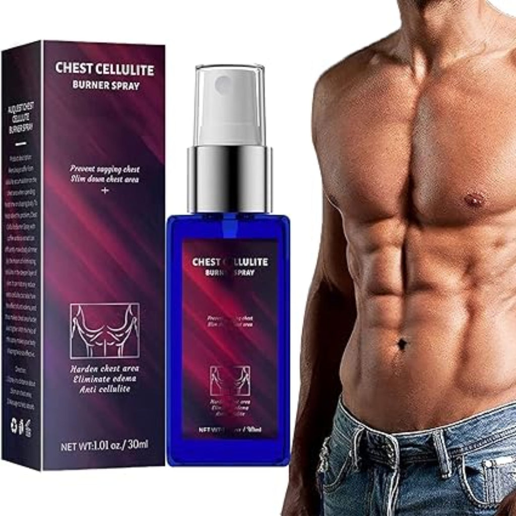 Craftystuffs™Gynecomastia Reduction Cellulite Spray,Chest and Tummy Fat Reduction Spray